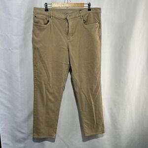 Faherty Stretch Terry 5 Pocket Pant Mens 38x28 Beige Tan Everyday Comfort